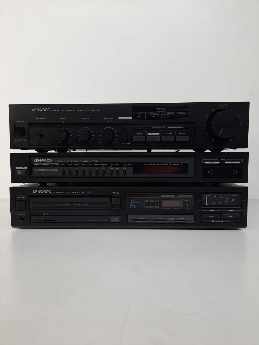 Vintage Kenwood Hifi-Set (Jaren '80) – Versterker, Tuner & CD-speler