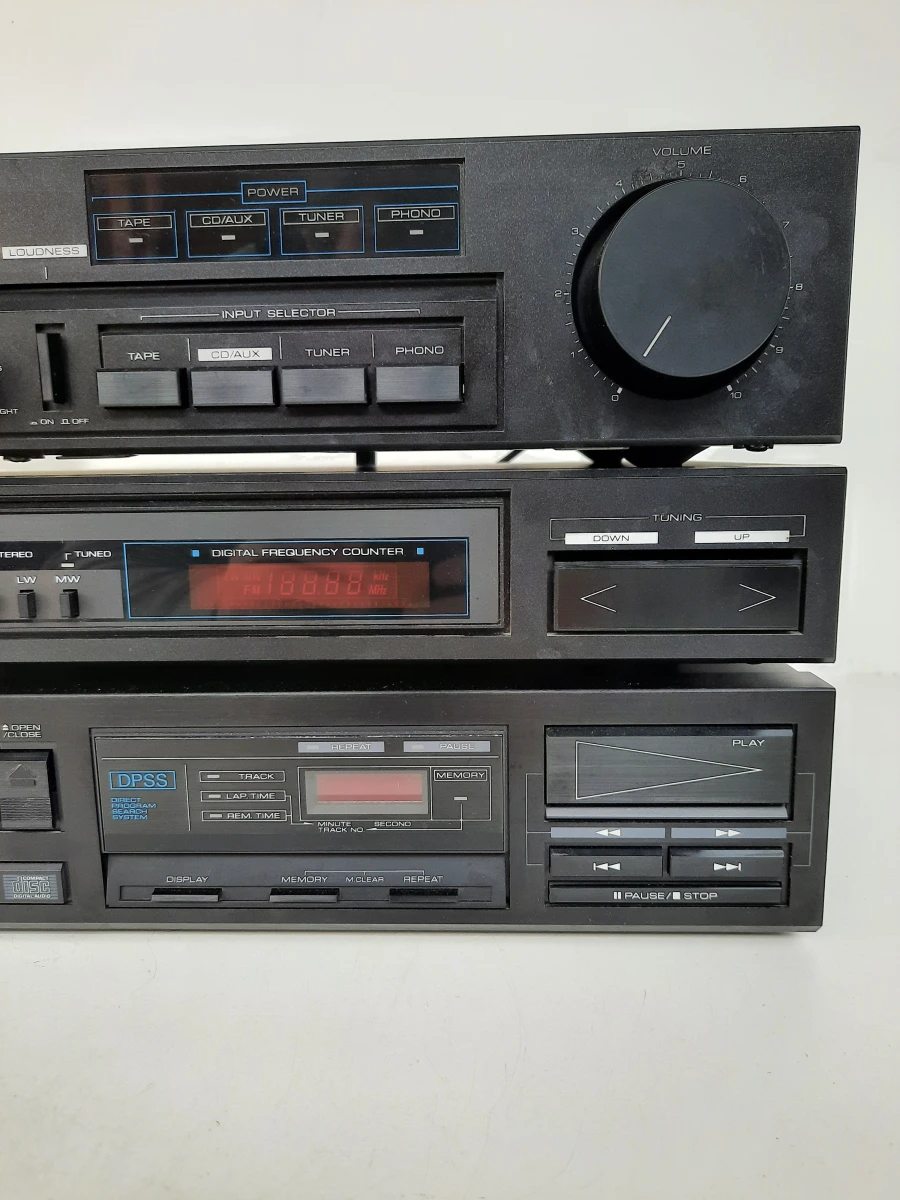 Vintage Kenwood Hifi-Set (Jaren '80) – Versterker, Tuner & CD-speler