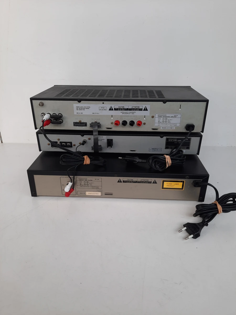 Vintage Kenwood Hifi-Set (Jaren '80) – Versterker, Tuner & CD-speler