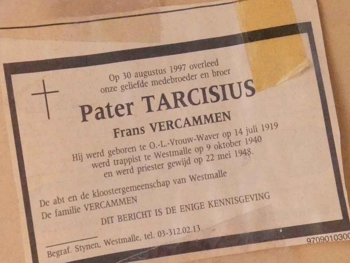 Pater Mathias Cox – Portret van Abt Tarcisius