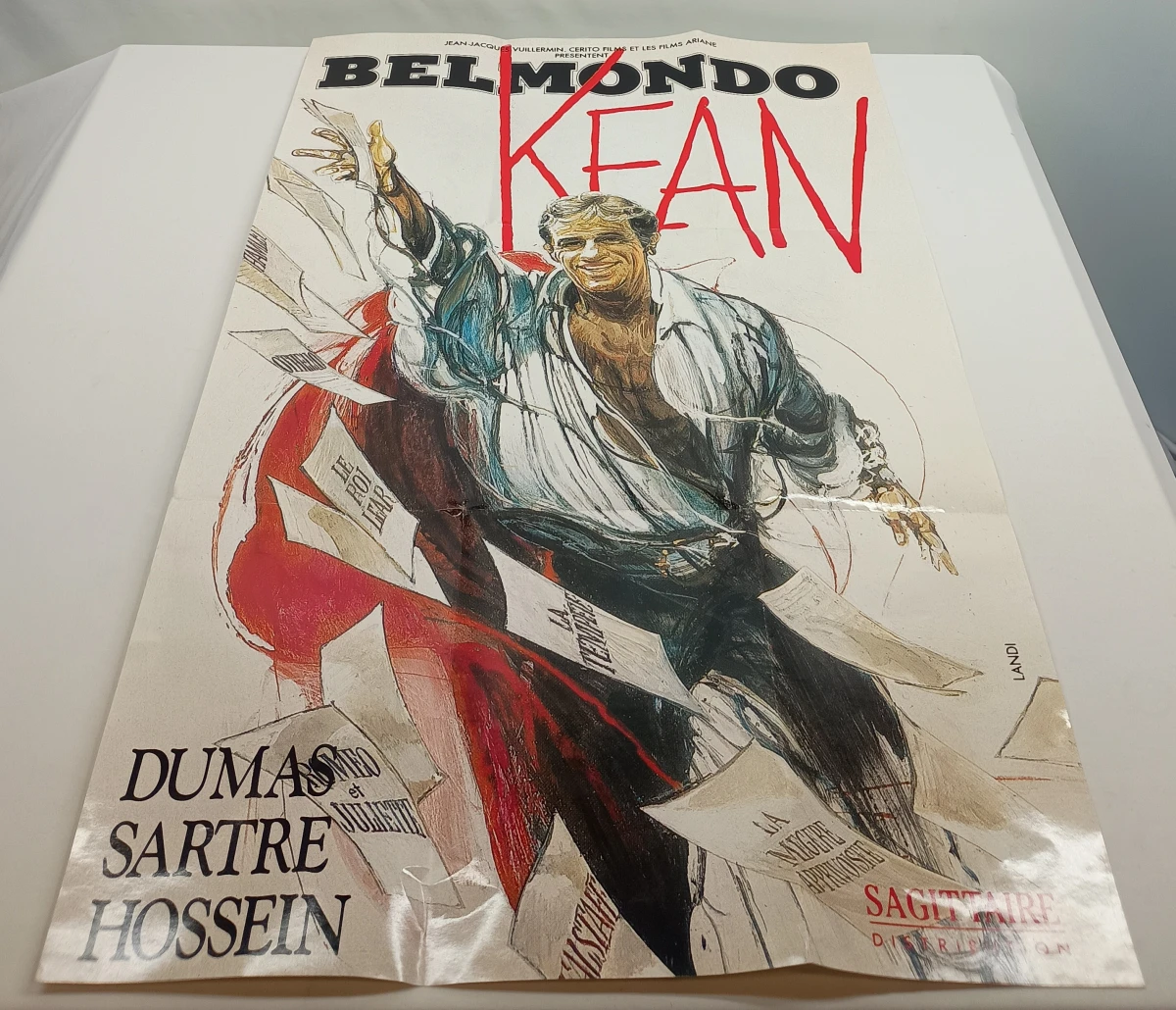 Groot lot boeken, tijdschriften en poster over Jean-Paul Belmondo