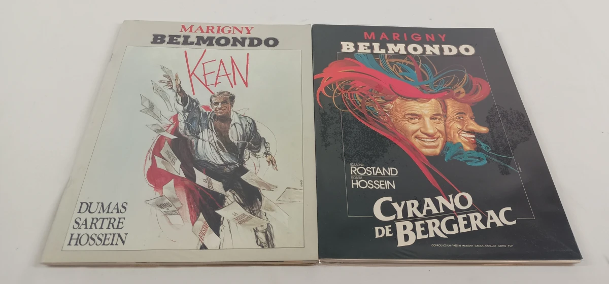 Groot lot boeken, tijdschriften en poster over Jean-Paul Belmondo