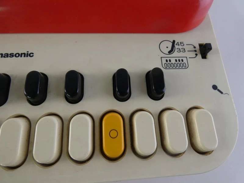 Vintage Panasonic platenspeler met orgel