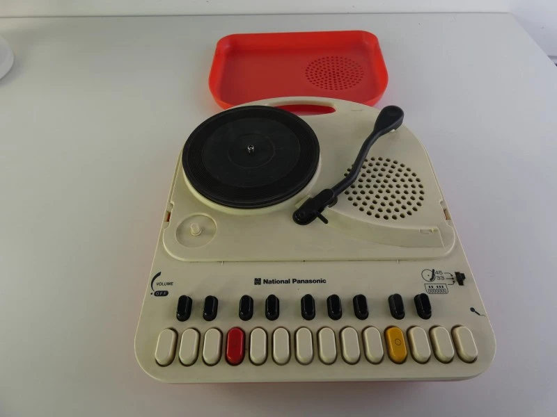 Vintage Panasonic platenspeler met orgel