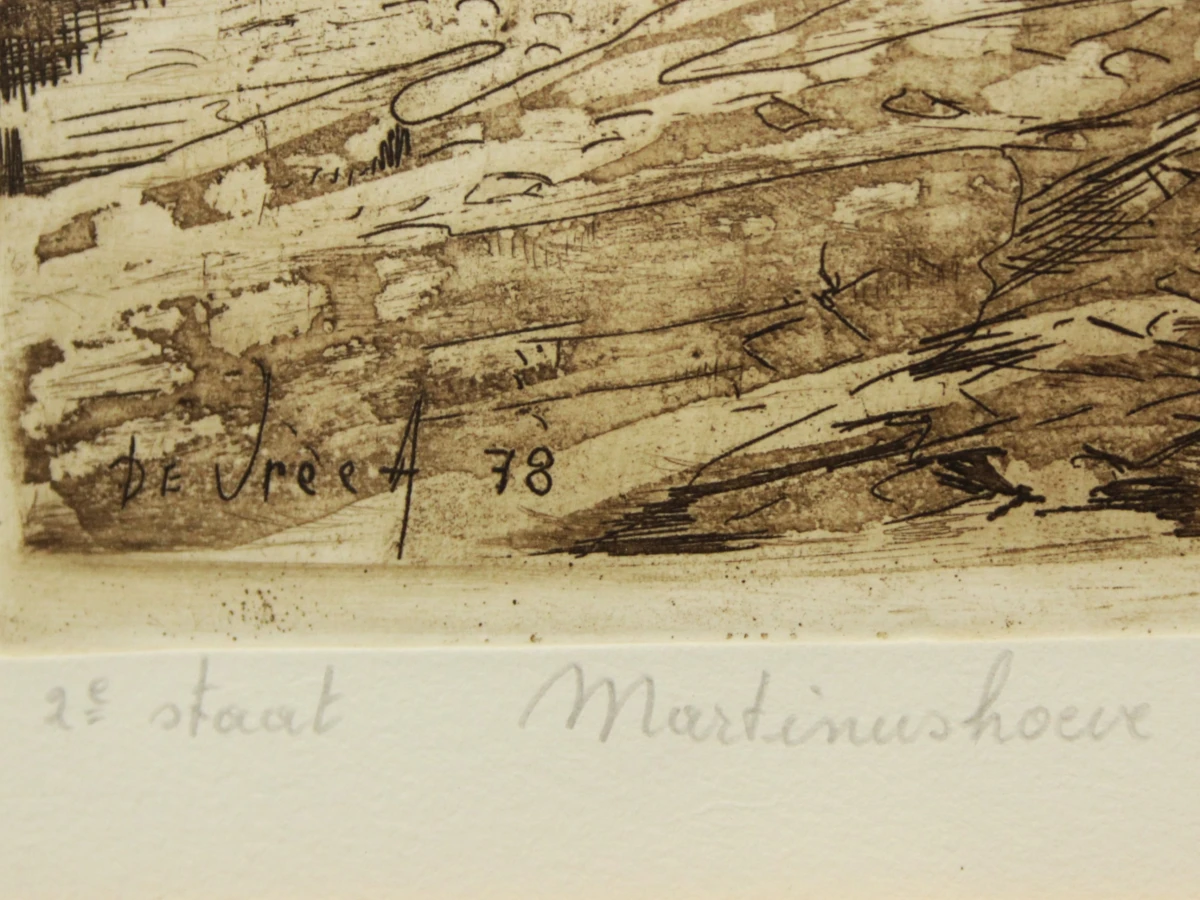 Ets 'Martinushoeve Zandvliet' 1978 Albert De Vree (1942-2022)