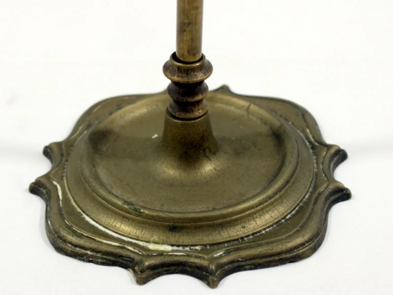 Antieke Italiaanse messing Lucerna olielamp met originele accessoires
