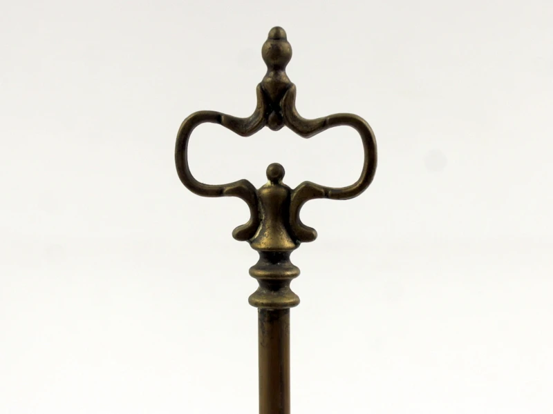 Antieke Italiaanse messing Lucerna olielamp met originele accessoires