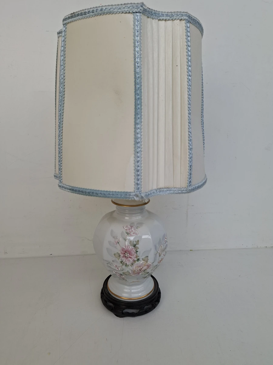 💡Originele Limoges Porseleinen Tafellamp – Selection Gilis – Vintage Eyecatcher 💡
