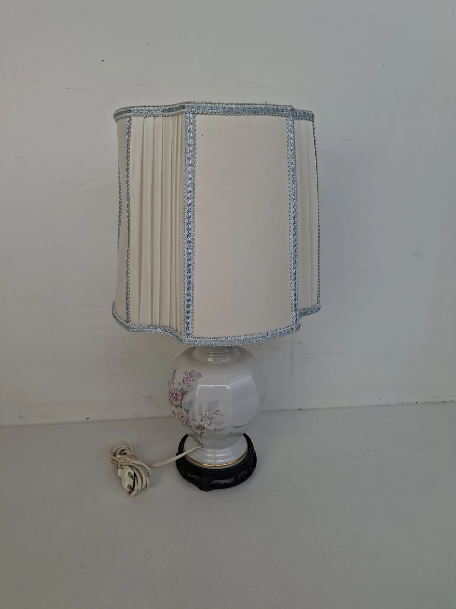 💡Originele Limoges Porseleinen Tafellamp – Selection Gilis – Vintage Eyecatcher 💡