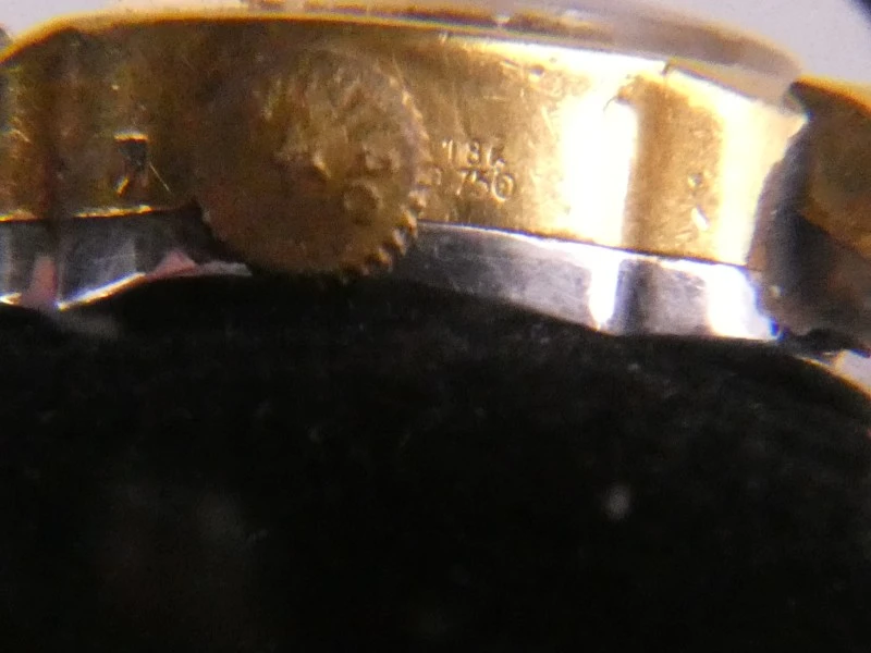 Vintage Pontiac Horloge (Swiss Made, 18K goud)