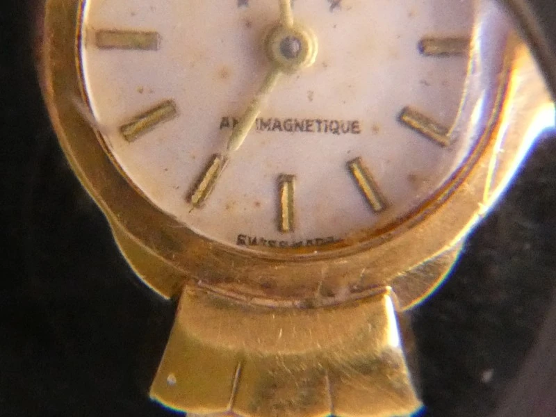 Vintage Pontiac Horloge (Swiss Made, 18K goud)