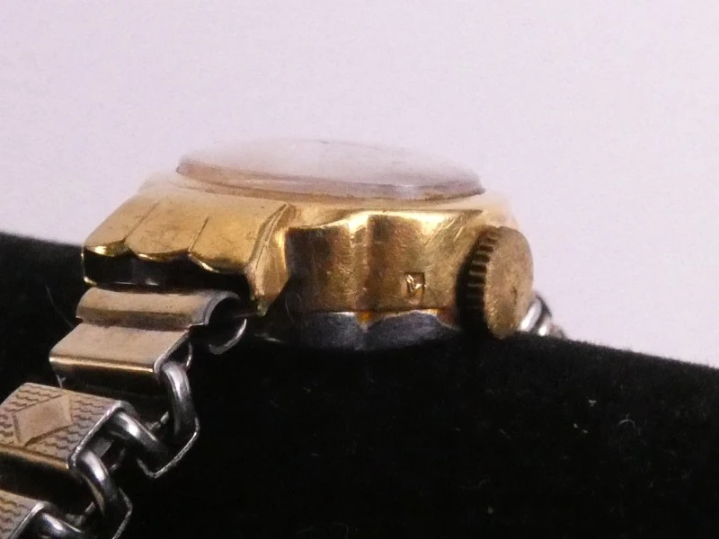 Vintage Pontiac Horloge (Swiss Made, 18K goud)