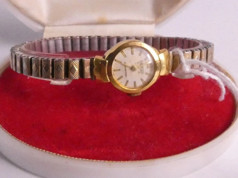 Vintage Pontiac Horloge (Swiss Made, 18K goud)