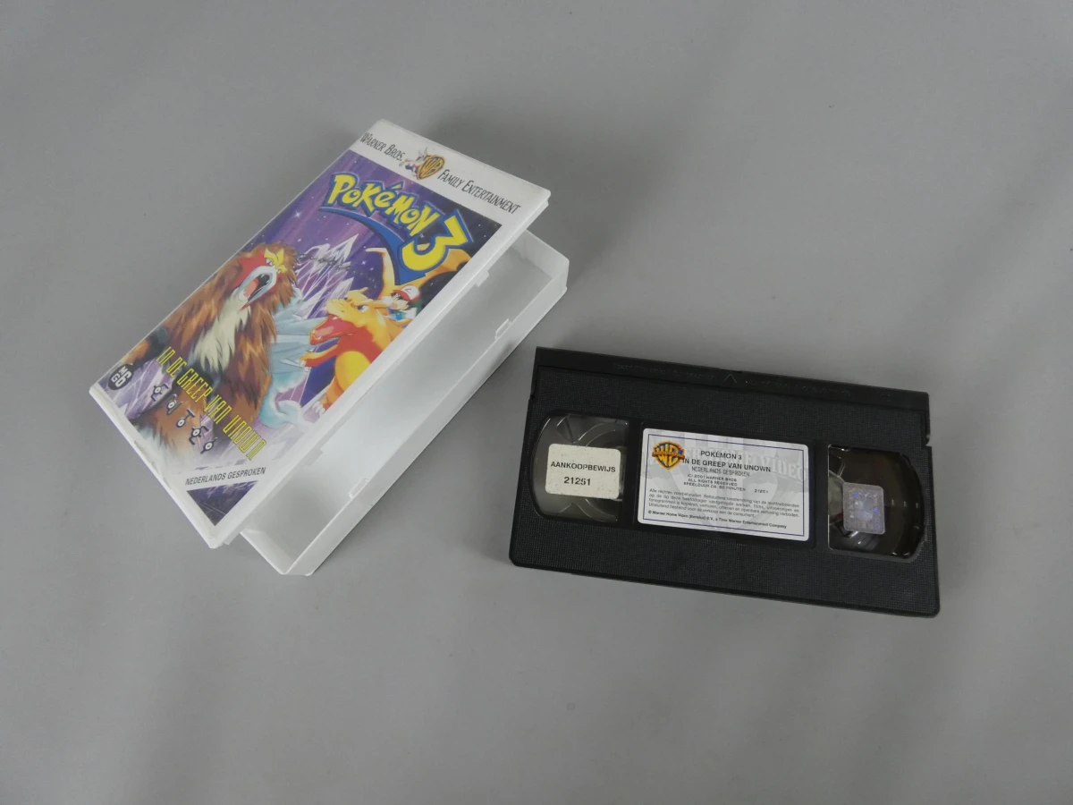 Pokémon Film Trilogy (1 t/m 3) op VHS - Nederlands Gesproken