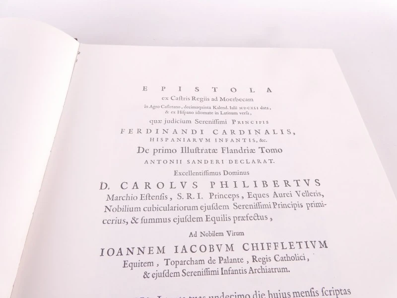 Flandria Illustrata, door Antonius Sanderus, in facsimile