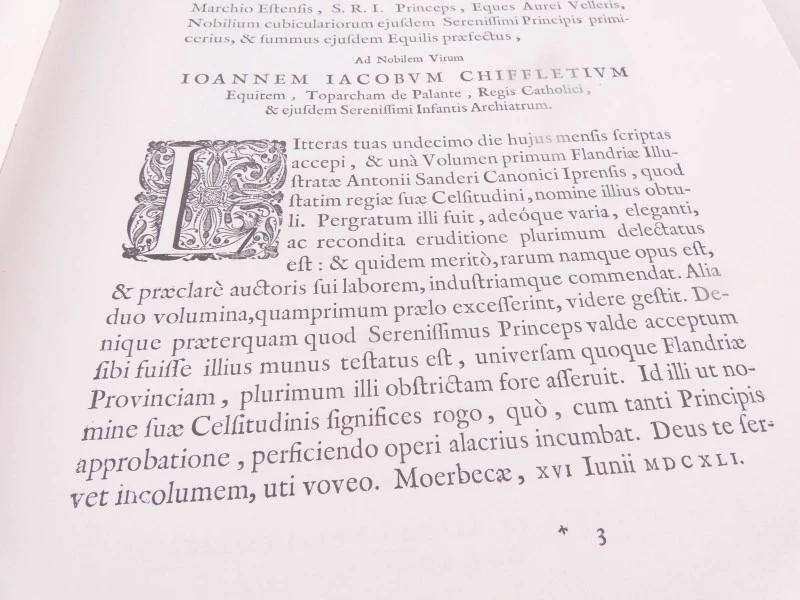 Flandria Illustrata, door Antonius Sanderus, in facsimile