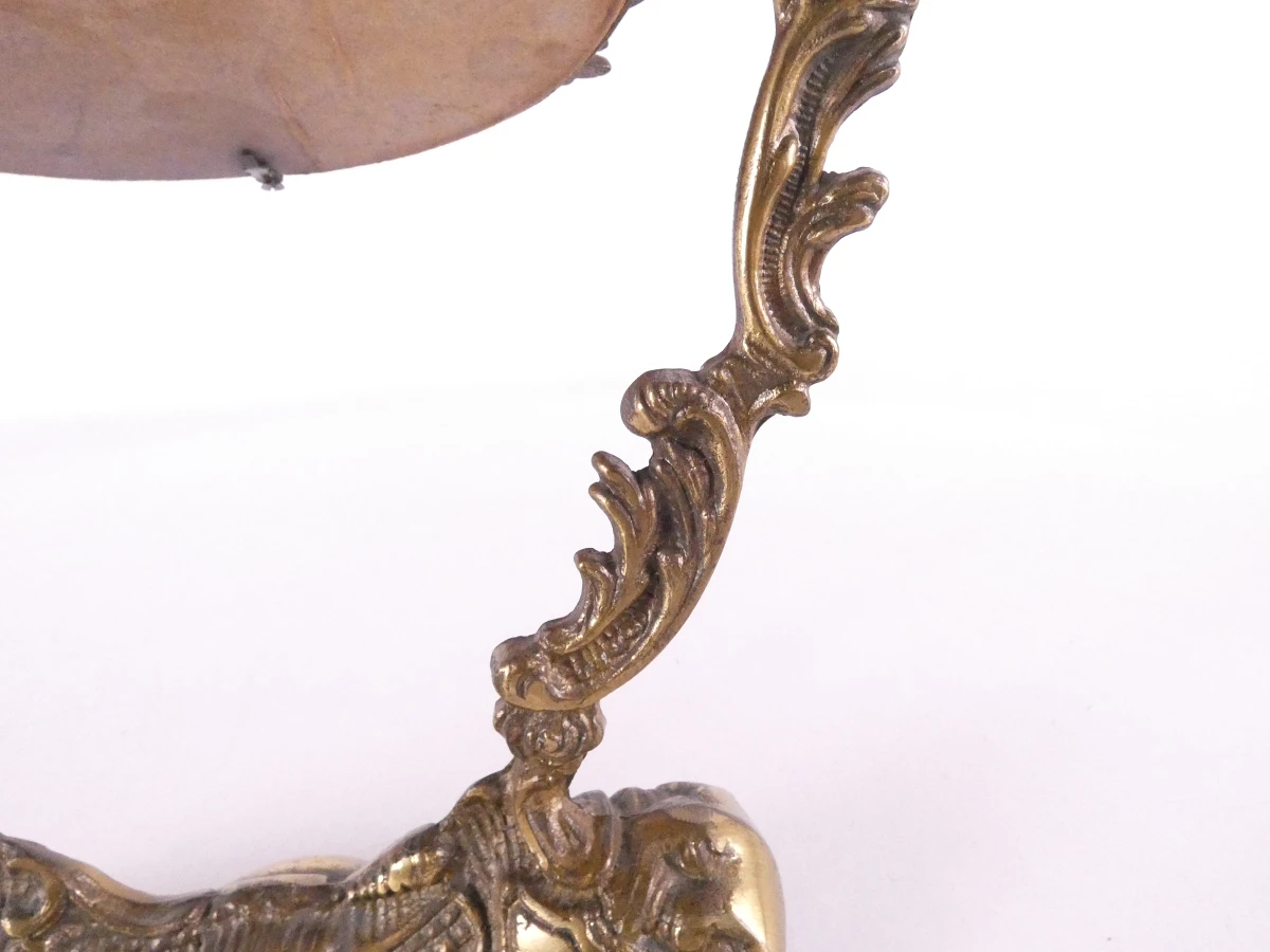Tafelspiegel met messing frame