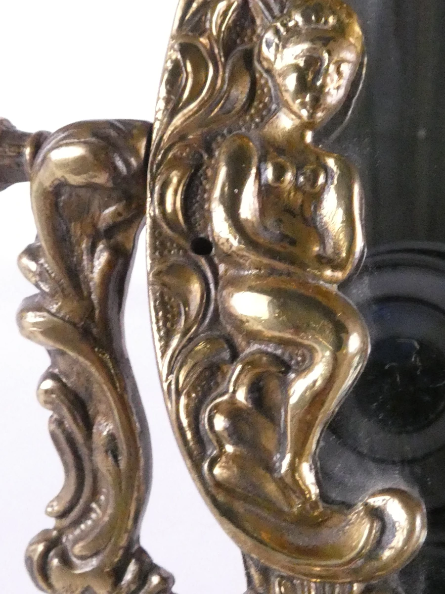 Tafelspiegel met messing frame
