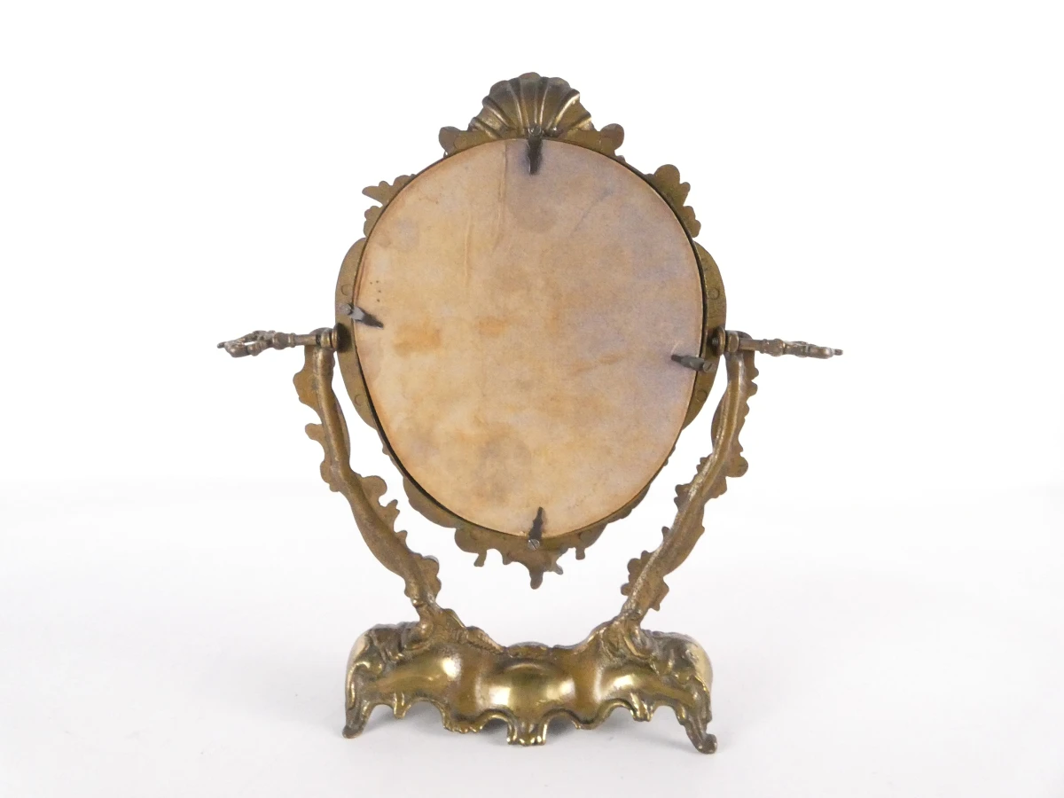 Tafelspiegel met messing frame