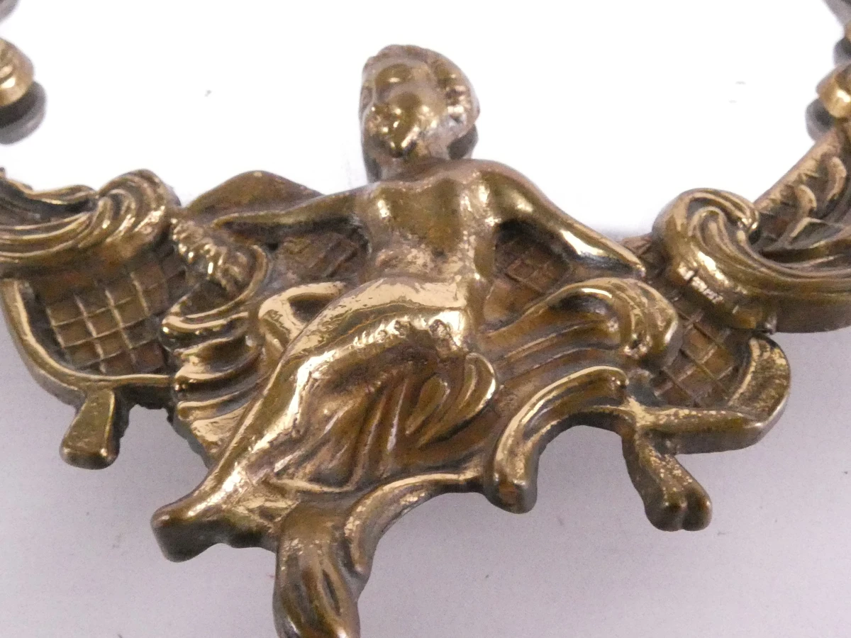Tafelspiegel met messing frame