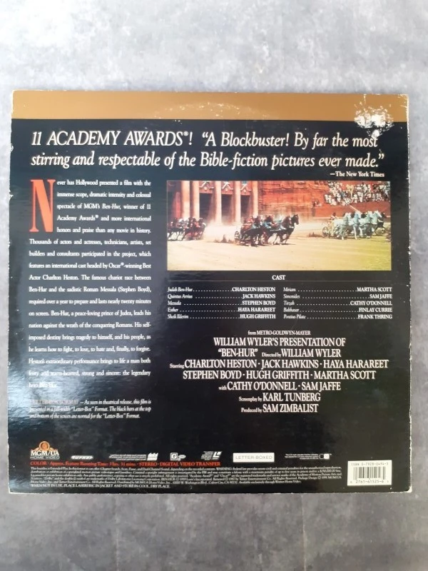 Laserdisc: Ben-Hur - Deluxe Letter-Box Edition - foto 3