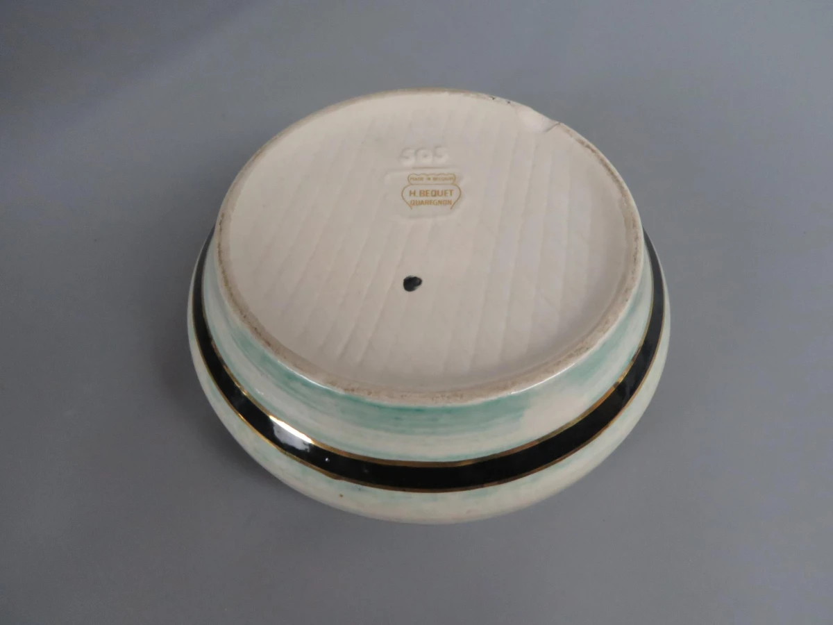 H. Bequet Quaregnon vaas en pot met deksel