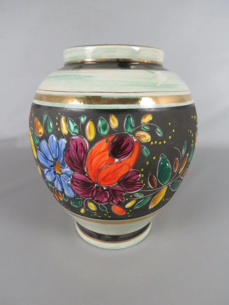 H. Bequet Quaregnon vaas en pot met deksel