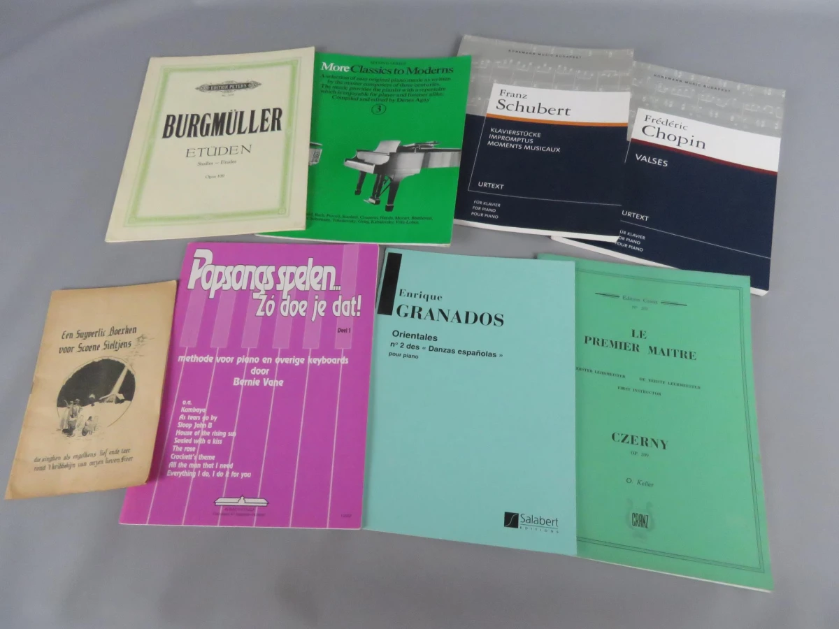 Piano muziekboeken