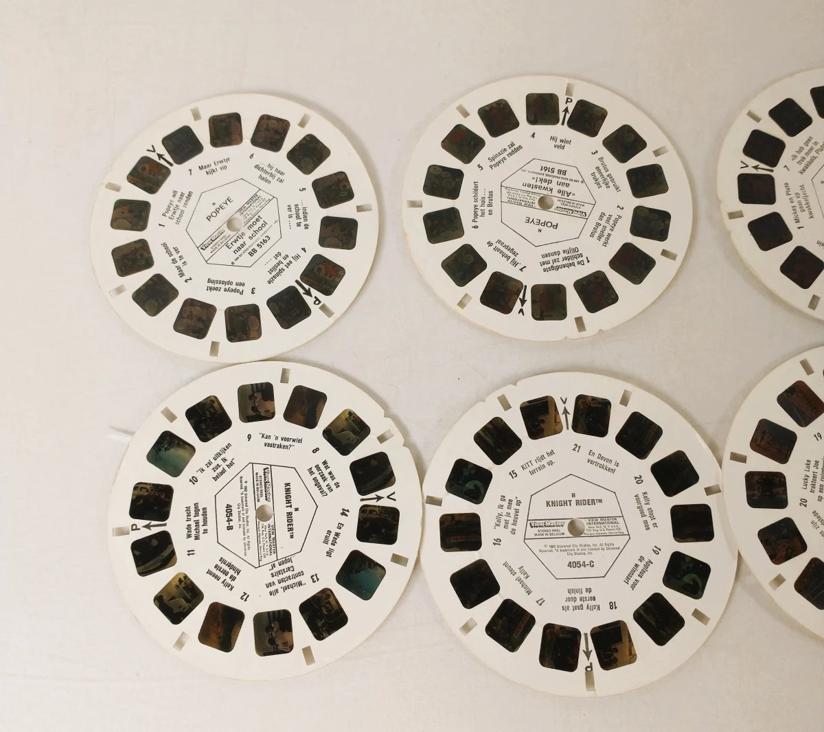 Lot van 2 vintage View-Master stereokijkers met diareeksjes, Sawyer's en GAF, jaren 1960–1980 - foto 5