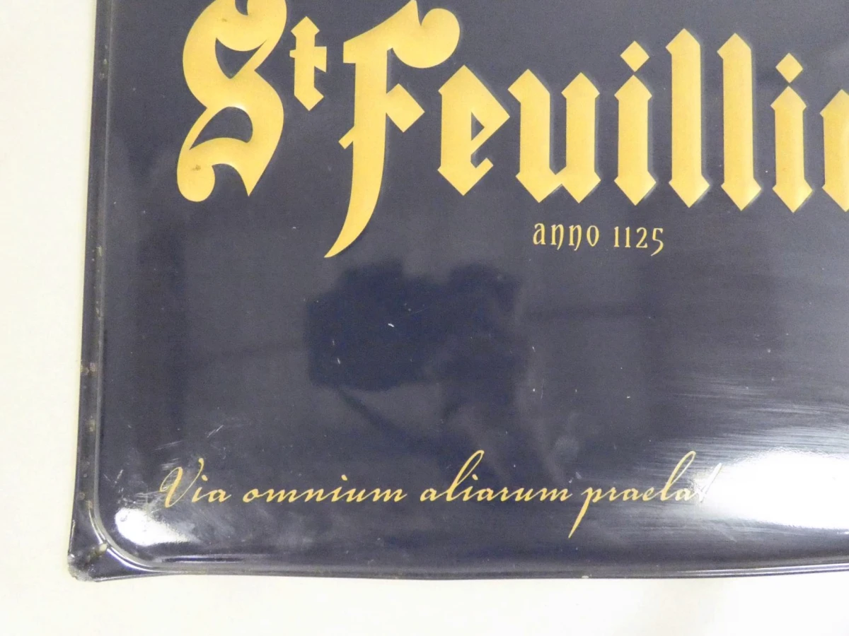 St. Feuillien Blikken Reclamebord / Wandbord