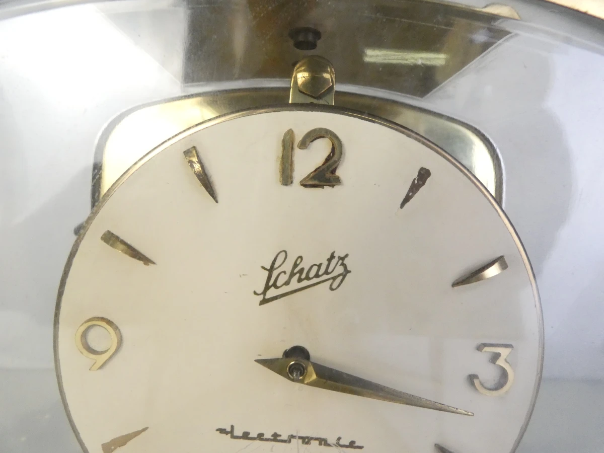Vintage Art Deco tafelklok met herten