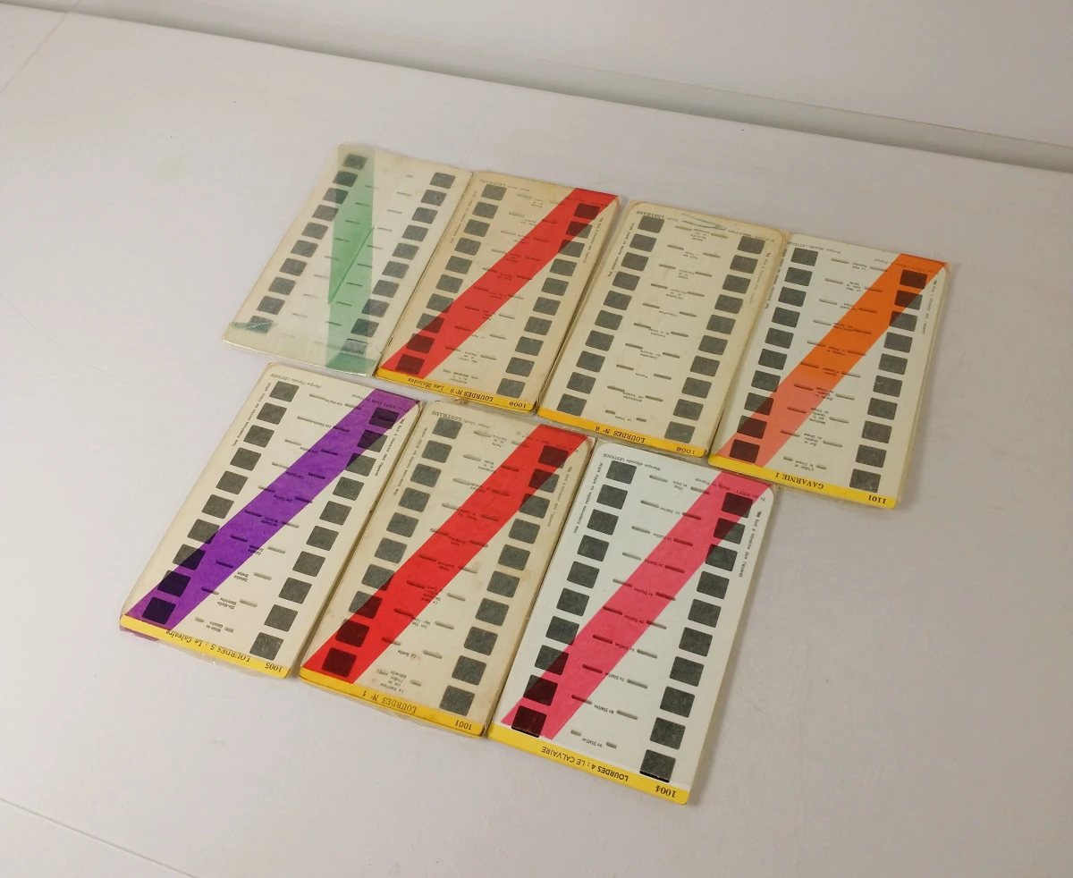 Lestrade stereoscoop met 7 stereodia's en originele doos, Frankrijk, jaren 1960–1970