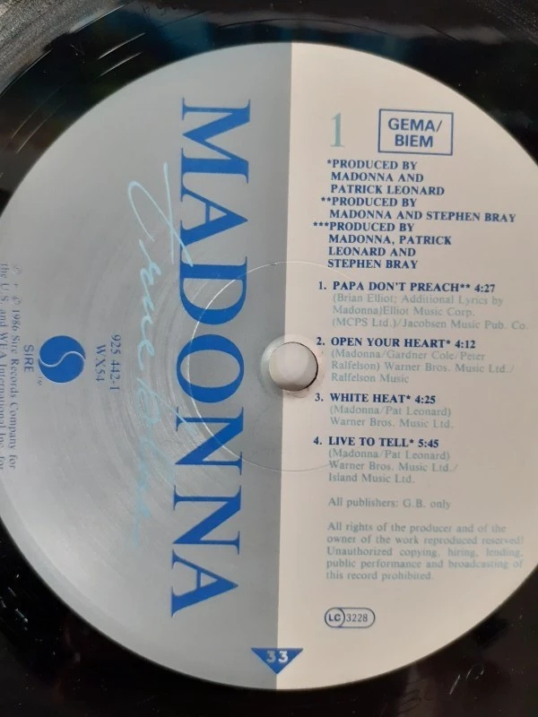 Vinyl: Lot van 3 Madonna albums - foto 16