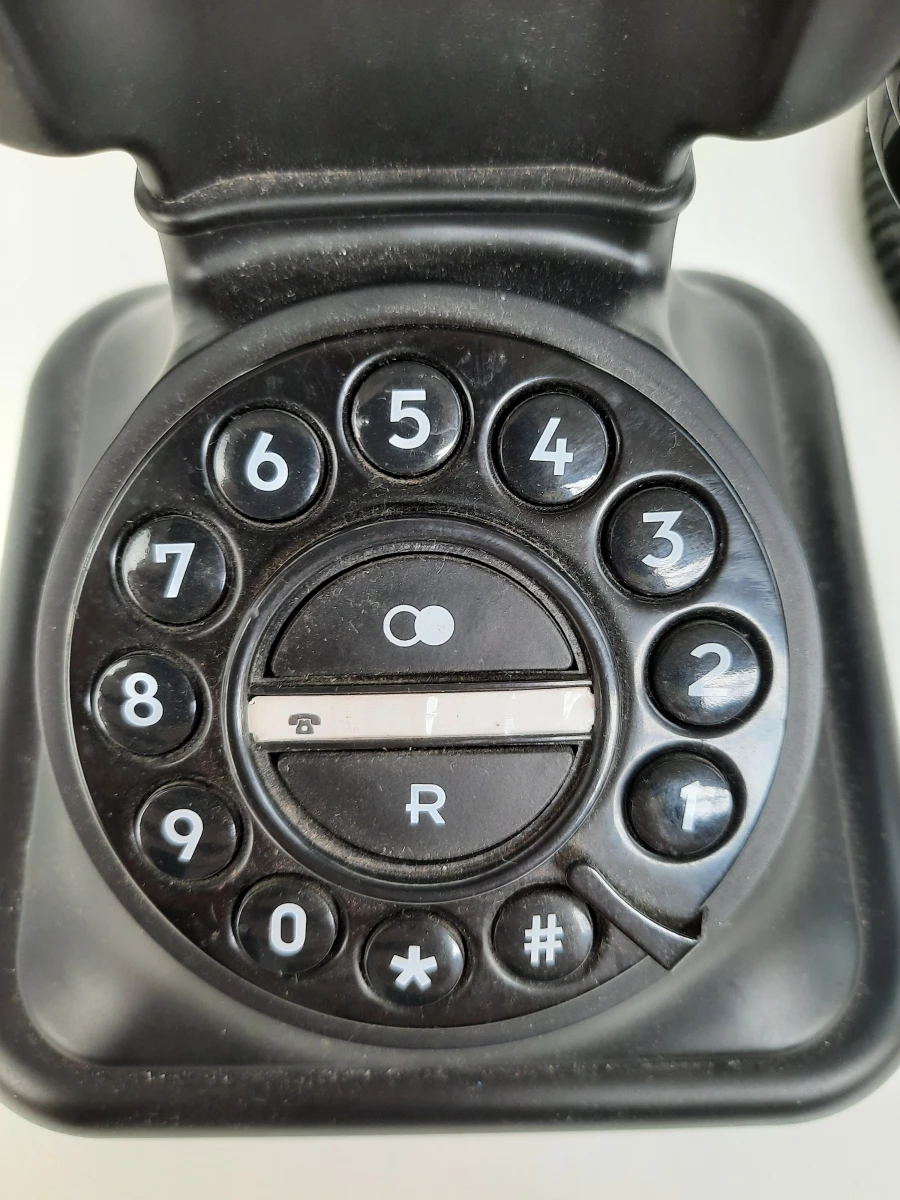 Retro Vaste Telefoon – Profoon D-sign Graham (Zwart) - foto 3