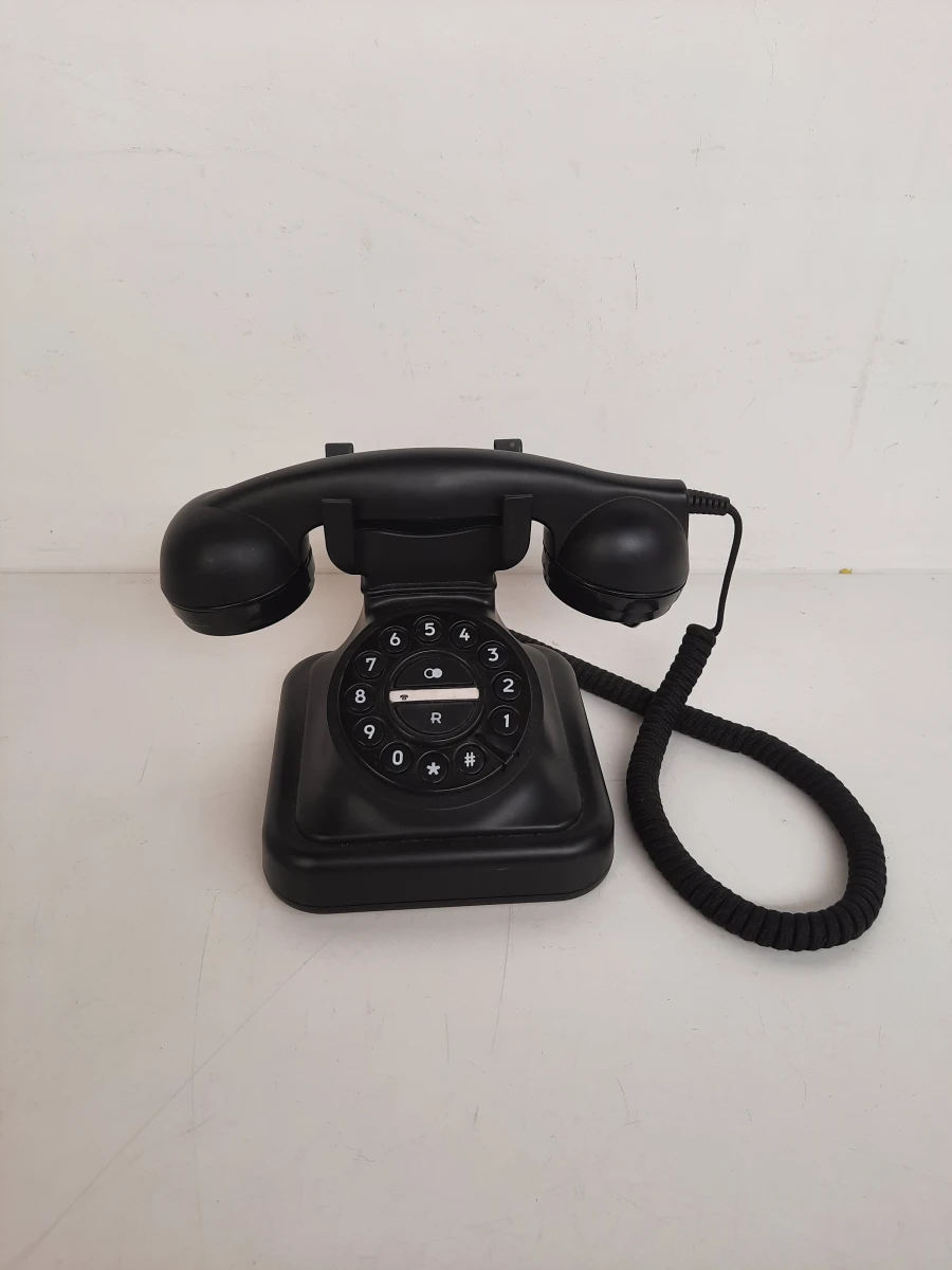 Retro Vaste Telefoon – Profoon D-sign Graham (Zwart) – kavel bij De Kringwinkel, Waardamme