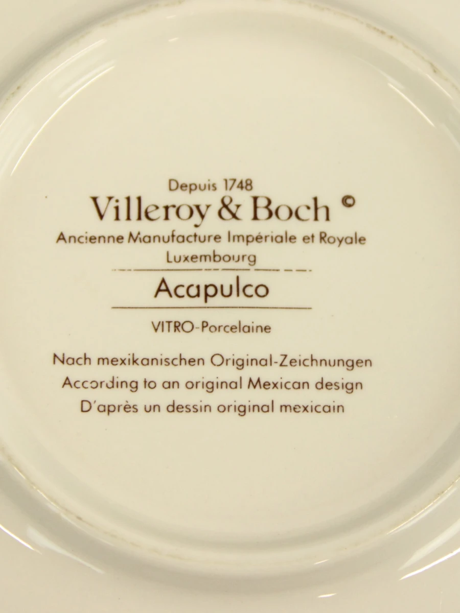 Villeroy & Boch 35 Acapulco serviesartikelen  met kleurrijk vogelmotief