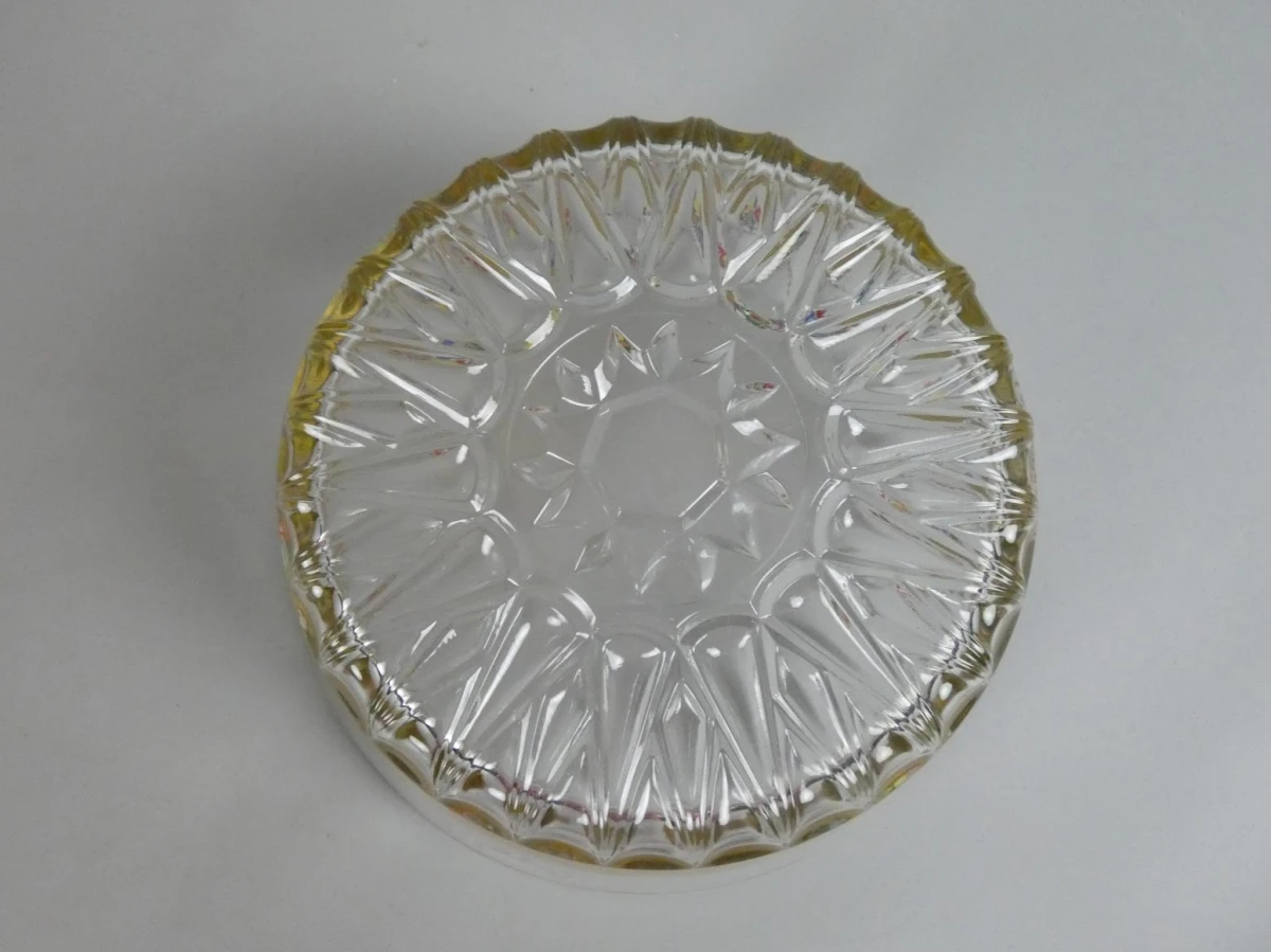 Glazen schalen set met bloemdecoratie