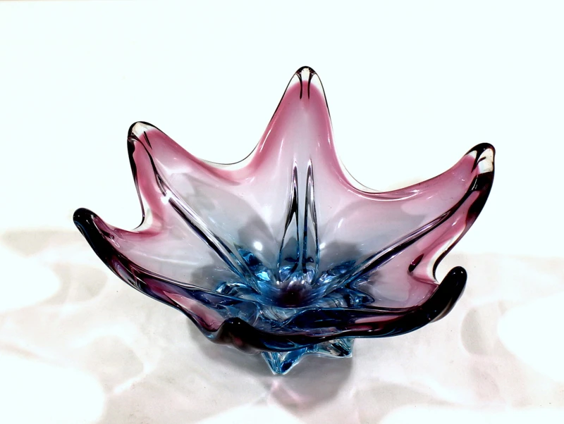 Vintage sierschaal in Murano-stijl – ca. 1960-1980