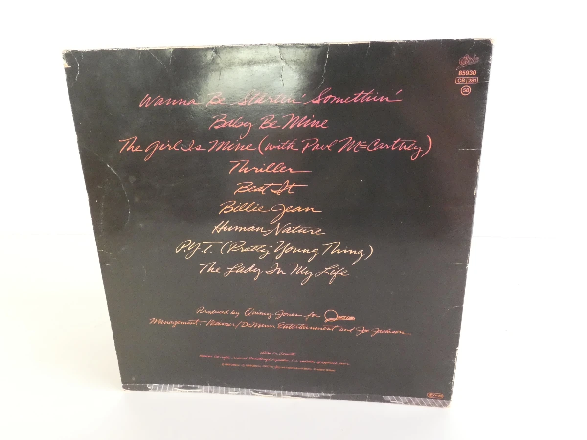 Michael Jackson vinylplaten Thriller & Bad set