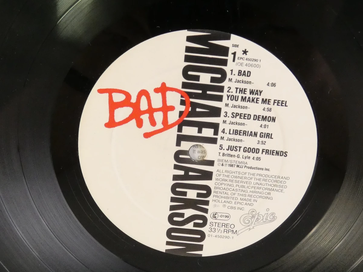 Michael Jackson vinylplaten Thriller & Bad set