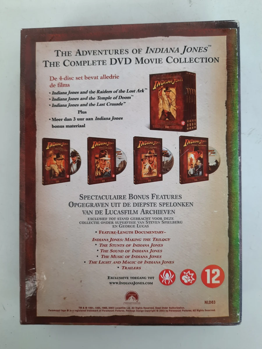 🤠 The Adventures of Indiana Jones – The Complete DVD Movie Collection (4-Disc Set) - foto 6