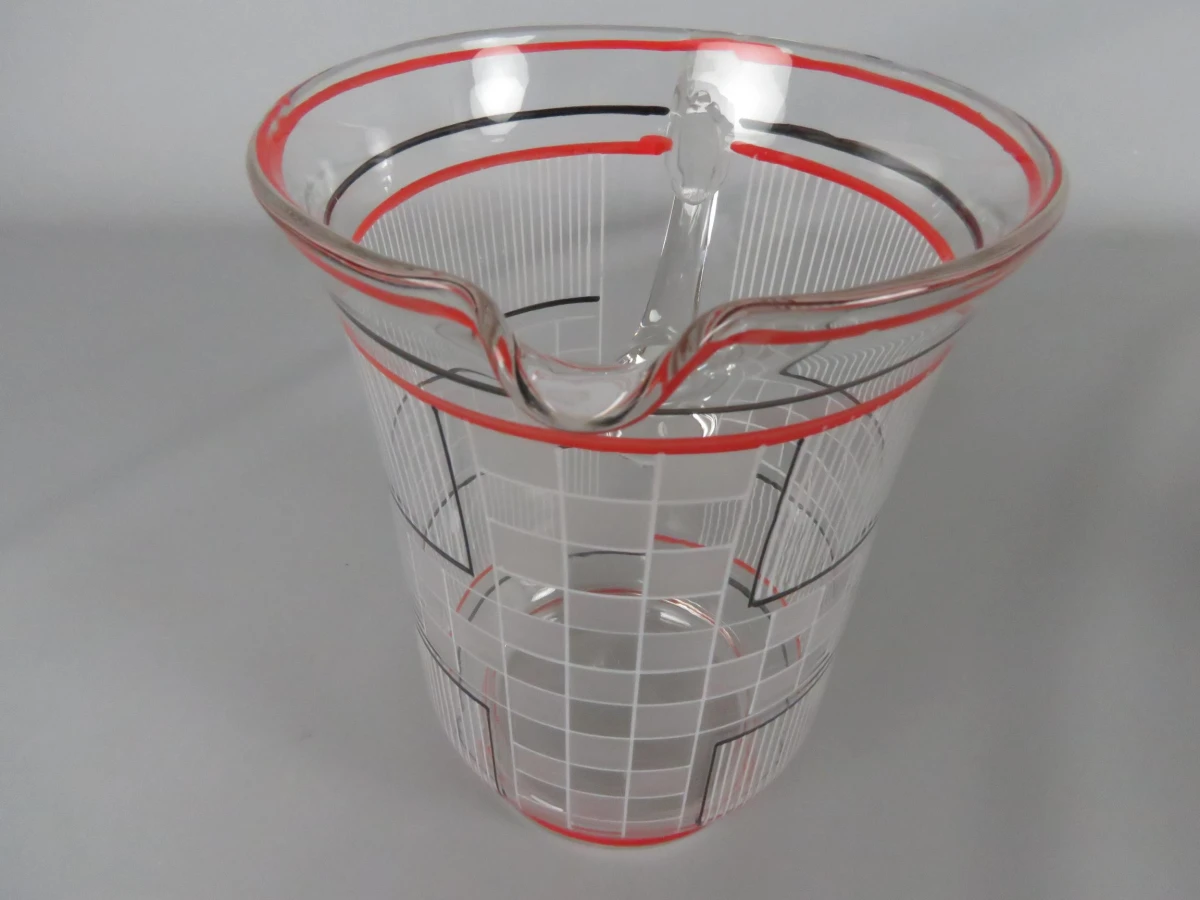 Beker met 4 glazen