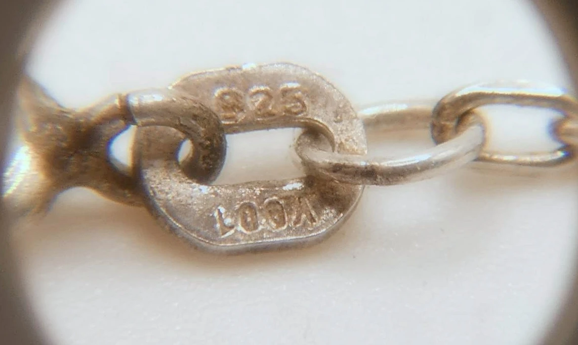Zilveren ketting met facetgeslepen hanger - foto 6
