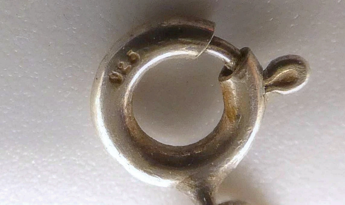 Zilveren ketting met facetgeslepen hanger - foto 5