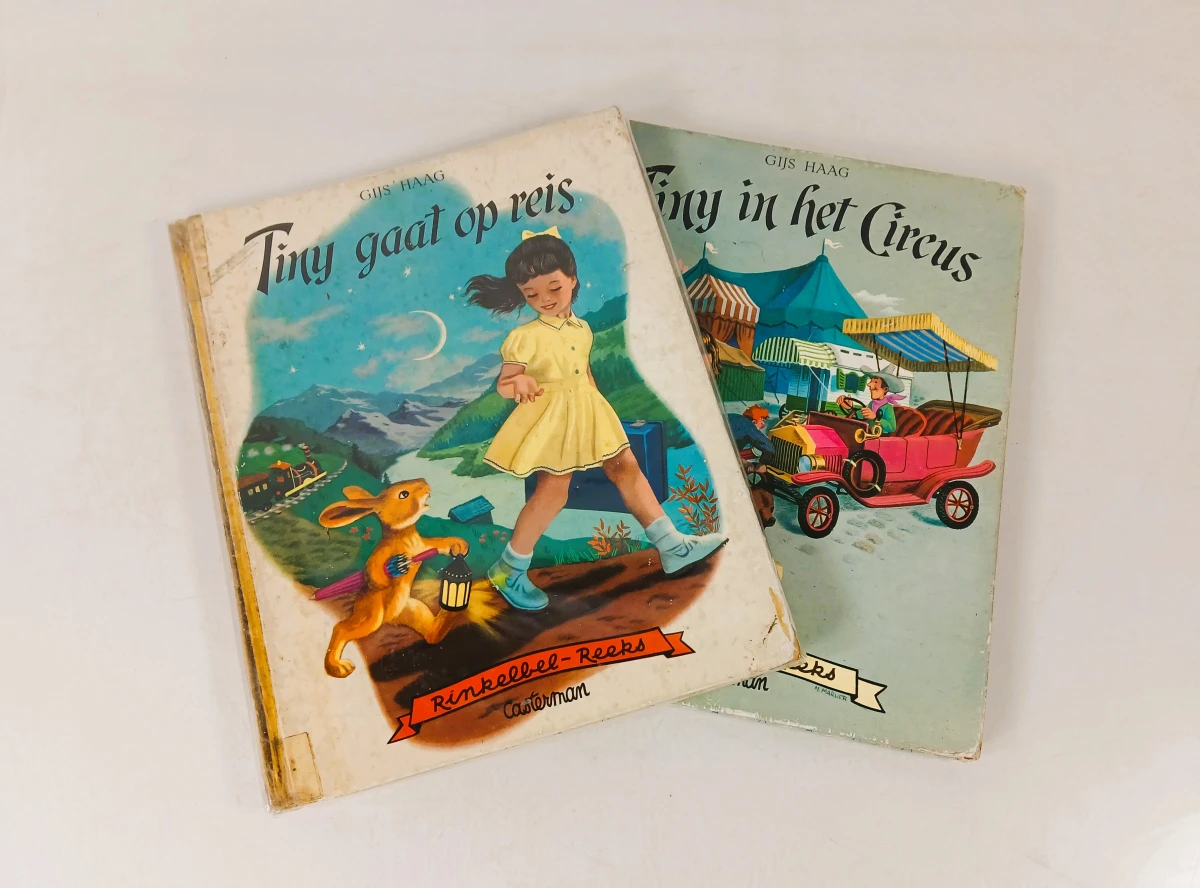 Set van 2 vintage kinderboeken 'Tiny' uit de Rinkelbel-Reeks - foto 2