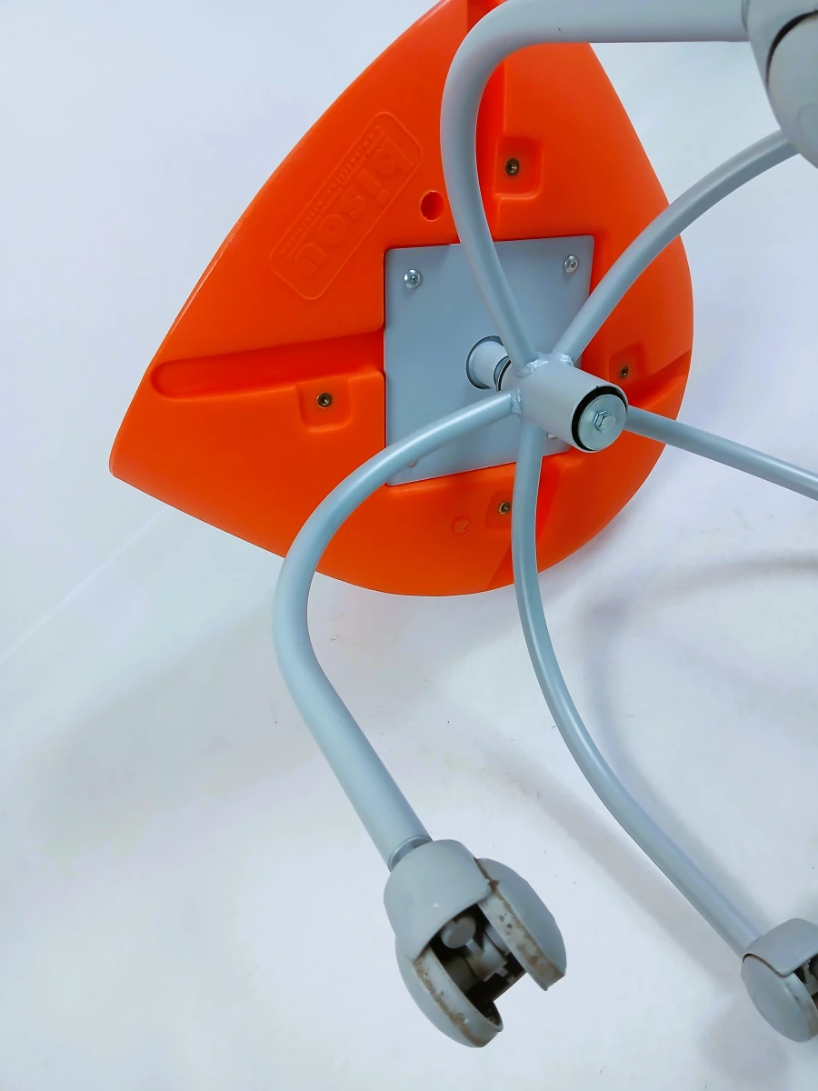 Oranje Italiaanse design bureaustoel op wieltjes, Bisou-Azzolinituper - foto 8