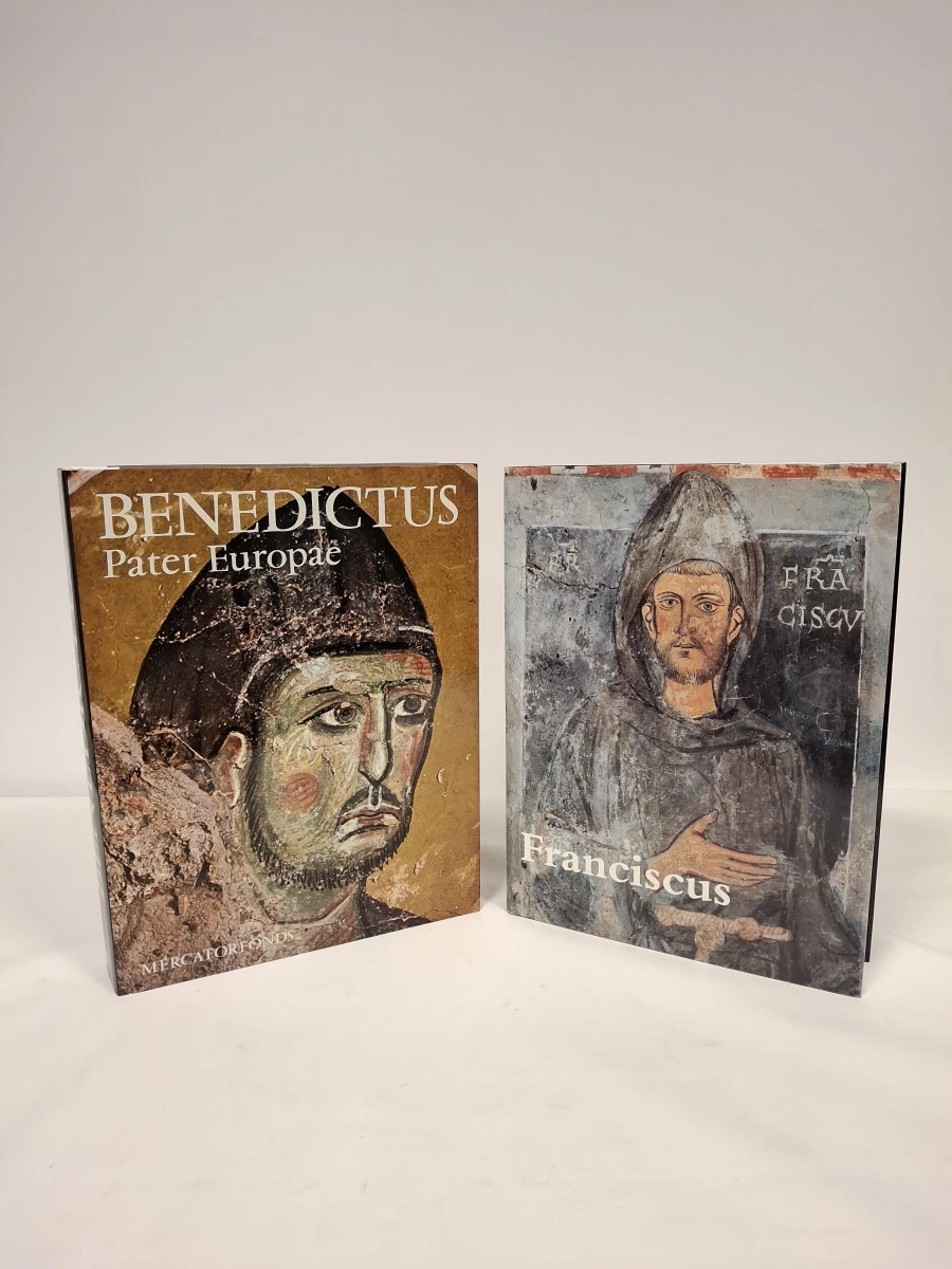 Set van 2 kunstboeken over Benedictus en Franciscus