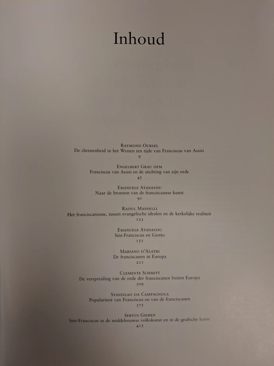 Set van 2 kunstboeken over Benedictus en Franciscus