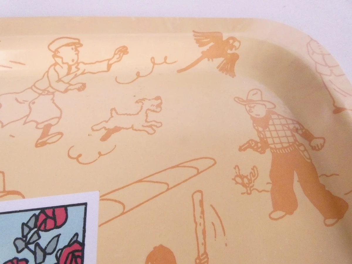 Kunststof dienblad en kwaliteitsprint met Kuifje-motief