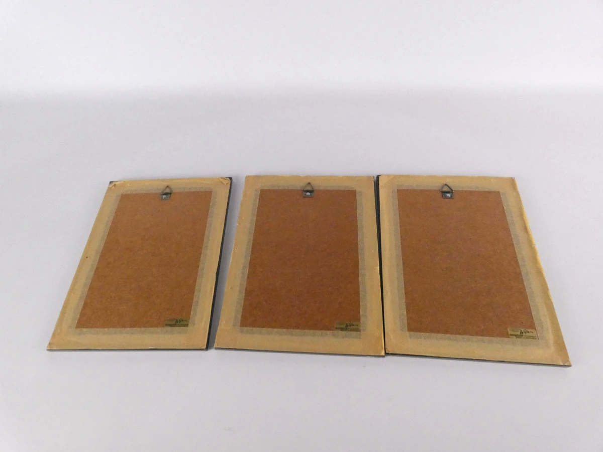 Set van 3 ingelijste etsen van Leuvense gebouwen